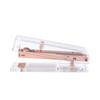 Manual Paper Stapler Rose Gold Book Binding Machines Transparent Stapler  Student