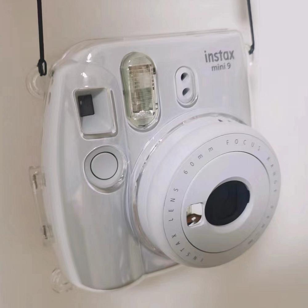 [Film Lab] Instax Mini 8/8+/9 Transparent Case Camera Protective Case with Strap CAA04