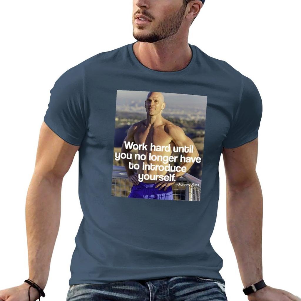 Johnny Sins Motivation Tshirt Work Utility Casual Tee Shirt