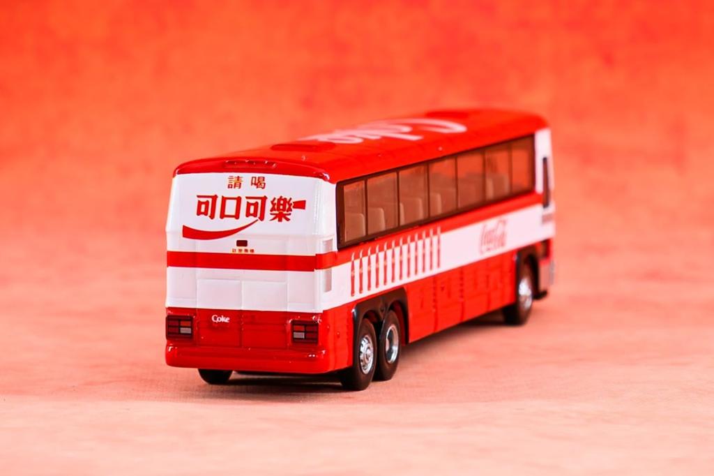 Tiny City Масштаб 96A3 Литая модель 1/110 Одноэтажный автобус Coca-Cola, Автомобиль, Красно-белый