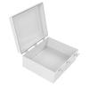 Electrical Junction Box Plastic Buckle Waterproof Project Box Electrical Enclosure with Grey Cover Mounting Plate