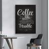 Настенное искусство, Ретро-плакат, декор, меловая доска, стиль, художественная картина на холсте, кофейня, настенная картина, кофе, забавная цитата, печать, кафе