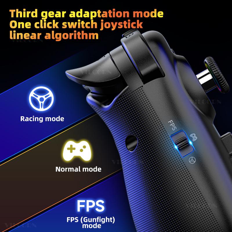 Лидер продаж D8Pro RGB игровой контроллер для планшета FPS мобильный геймпад для переключателя Android ios PS3 PS4 PC Hall Trigger джойстик