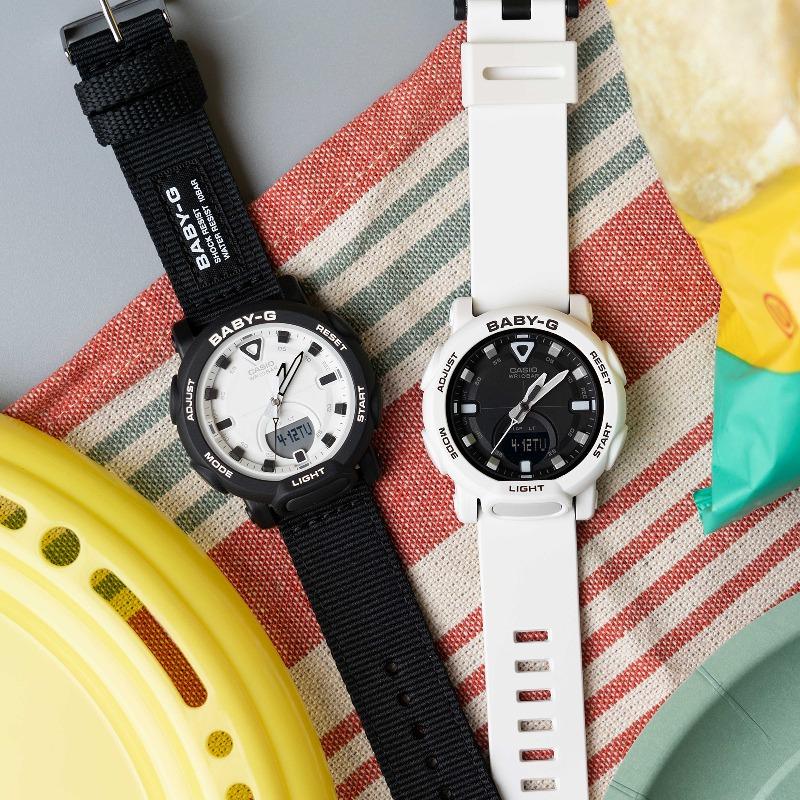 Casio Женские цифровые кварцевые часы Baby-G BGA-310C-1A из смолы, водонепроницаемость 100 м, ударопрочные