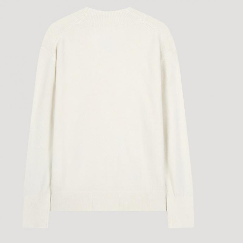 She Smiss Простой трикотажный свитер с V-образным вырезом Sskpoo42590