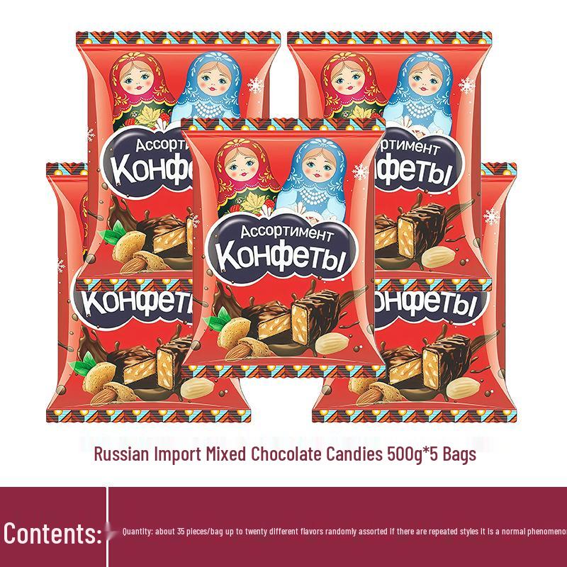 Russian Candy Mix - Wedding Favors & New Year Snacks in Purple Wrappers