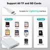 2 в 1 SD TF кард-ридер для Apple iPhone 15 14 12 13 11 Pro Max Xs XR USB C OTG адаптер для iPad Samsung Xiaomi MacBook