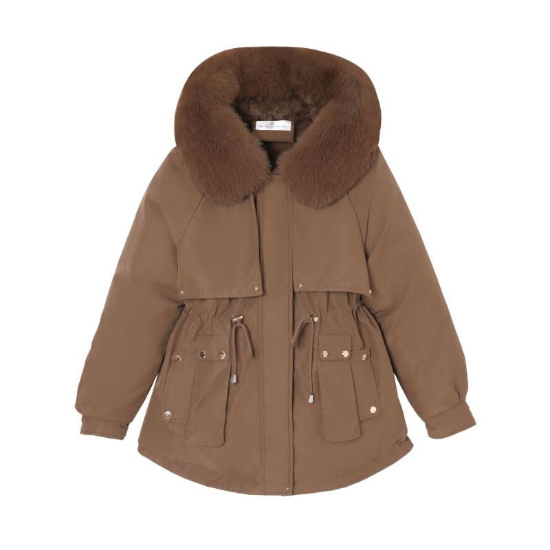 Зимнее новое женское короткое теплое пальто с капюшоном, женское универсальное свободное модное женское пальто