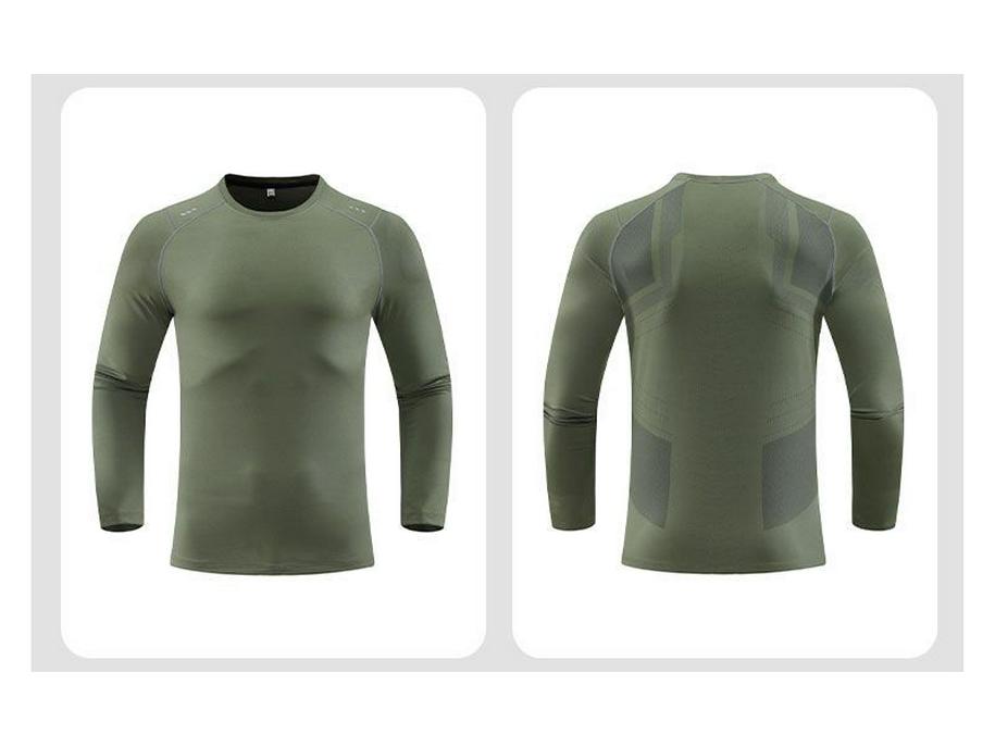 Мужская быстросохнущая спортивная футболка с длинным рукавом Dijia для бега, баскетбола, фитнеса, езды на велосипеде и пешего туризма.