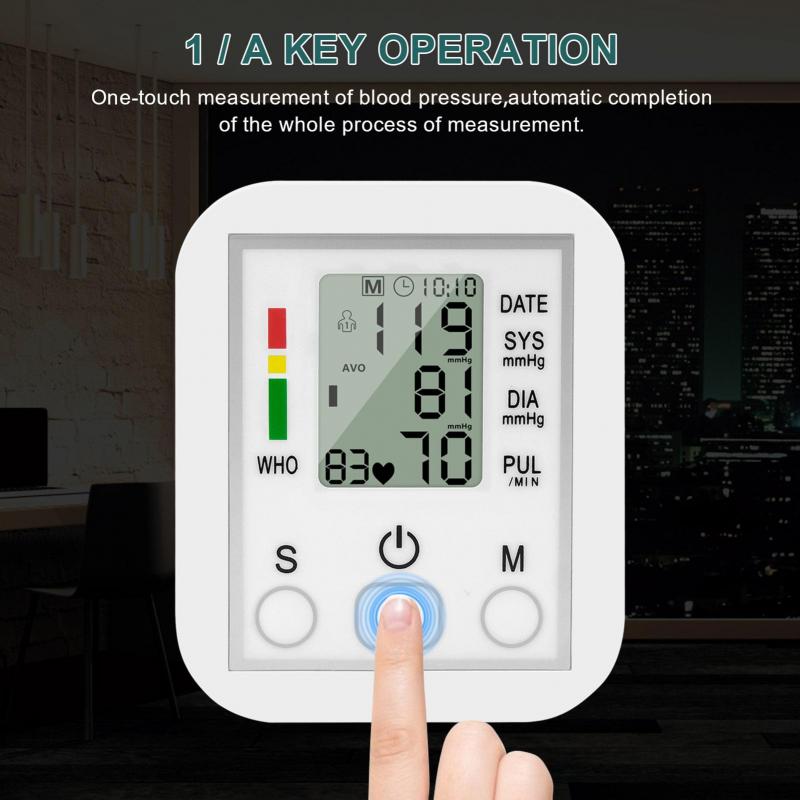 Portable Electronic Blood Pressure Monitor Household Arm Band Type Sphygmomanometer with LCD Display A… More4.6408 purchases