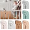 Baby Fitted Sheet Breathable and Cotton Pram Sheets Solid Color Removable Slipcover for Infants Comfortable Rest