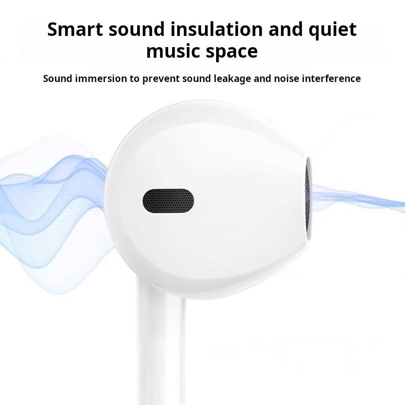 Наушники-вкладыши для Apple iPhone 16, 15, 14, 13, 12, 11. Стереозвук. Проводные наушники-вкладыши. Гарнитура с поддержкой Bluetooth для всех телефонов.