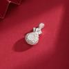 Pure Silver 999 Money Bag Single Pendant Hollow Fu Character Sterling Silver Necklace for Women Temperament Wild Necklace