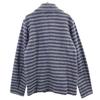 Jackman Сделано в Японии Шерстяная куртка с полосатым узором M Темно-синий x Серый Мужская Б/У