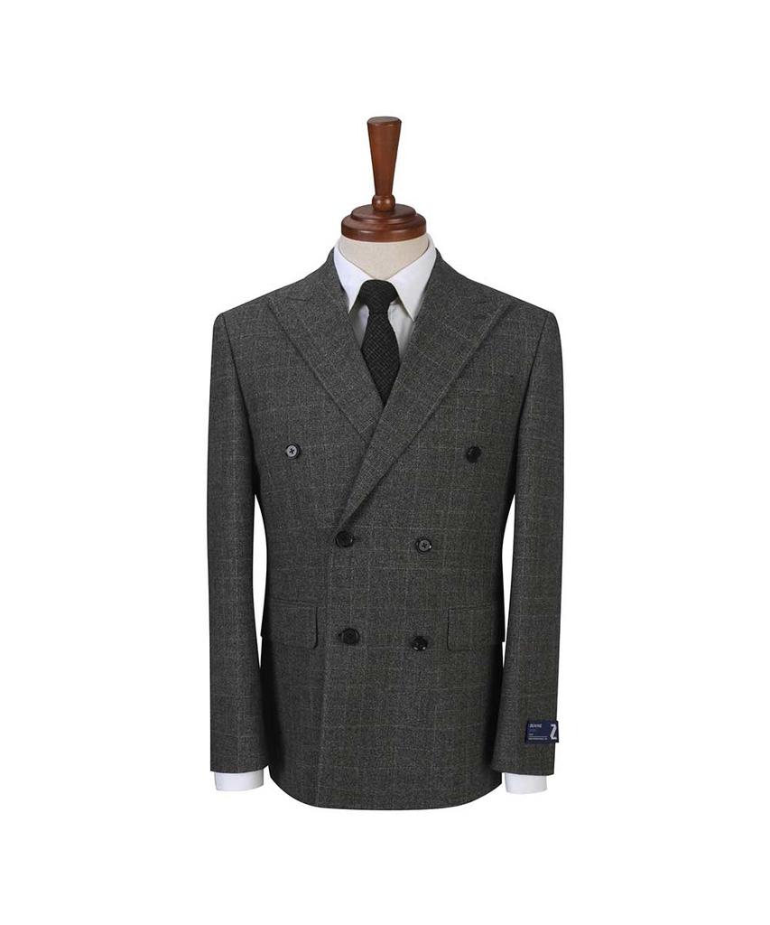 Fahrenheit Grancru Zignone Glen Check Suit Jacket (Fjjax2172)