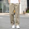 Мужские повседневные хлопковые брюки-карго, мужские свободные прямые брюки, эластичные рабочие брюки, подходящие прямые брюки для бега, JoomZL