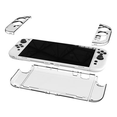 Прозрачный жесткий чехол из ПК для Switch 2 Раздельный защитный чехол-накладка Противоударный прозрачный чехол Защитный кристальный чехол от царапин