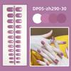 24pcs Full Cover Glossy Wearable Fake Nails Solid Color Nail Tips  Women