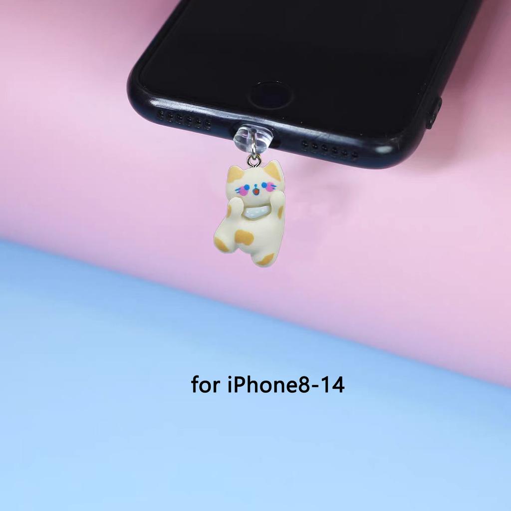 Cute Little Frog Phone Dust Plug Pendant for iPhone Samsung Xiaomi Type-C/iOS Interface Cell Dust Plug Accessories2