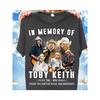 Men''S And Women''S in Memory of Toby Keith 1961-2024 Unisex 100% T-Shirt, Soft, All-Season Casual Streetwear Essential, All-Match All-Season Style,