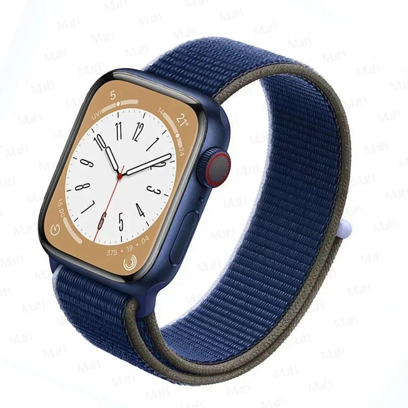 Нейлоновый ремешок-петля для ремешков Apple Watch 46 мм 44 мм 40 мм 45 мм 41 мм 42 мм Спортивный браслет iwatch Ultra 2 49 мм Серии 10 9 8 se 7 6 5 4 Ремешок