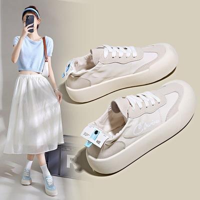 Женская обувь модная и дышащая летом, а толстая подошва увеличивает количество студентов. Имеют однотонные цвета и универсальны.