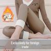 Women's High-Waist Slimming PU Leather Warm Leggings with Velvet Lining