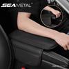 Car Armrest Cushion Center Console Box Pad Protector Non Slip Soft With Side Storage Pockets Cover Car Accessories