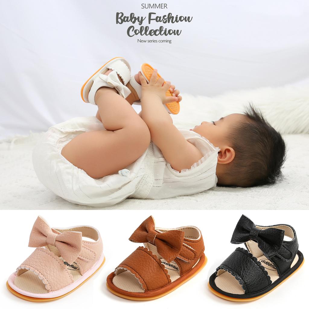 MYGGPP Summer Baby Sandals Baby Shoes Toddler Shoes Bow Shoes