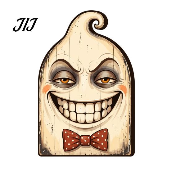 Collectible Holiday Wood Figures Wooden Halloween Ornaments, Retro Desktop Decorations for Home Table Tiered Hand Painted Figurine Tray Decor, Rustic