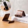1pcs Solid Wooden Phone Holder Front Desk Business Card Display Rack Multifunctional Home Office Desktop Decoration