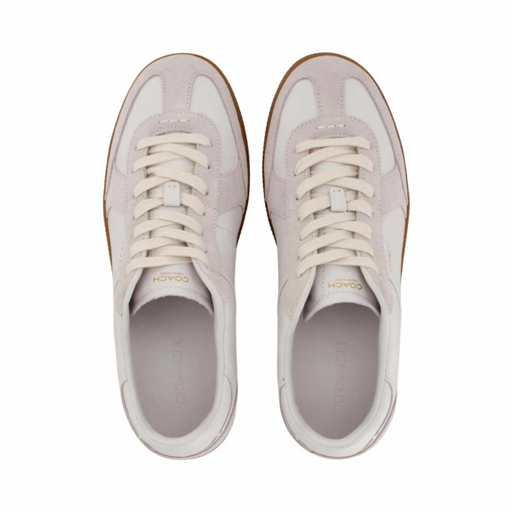 COACH Ellis Cow Leather Low top Skateboard Shoes Men's Bright White (Unisex) Skate Shoes CDR20 OPI
