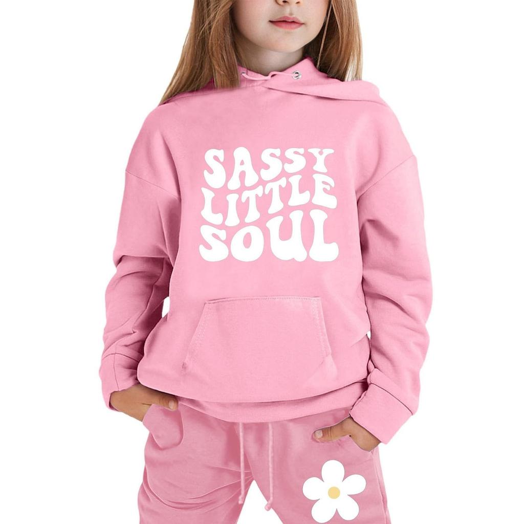 Мальчики Девочки Спортивный костюм Одежда Толстовка с капюшоном Беговые штаны Спортивные костюмы Комплект Модный наряд