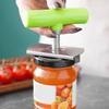 Can Opener Smooth Adjustable Handle Easy Grip Bottle Stainless Steel Lid Remover with Opener Rotation Jar Opener for