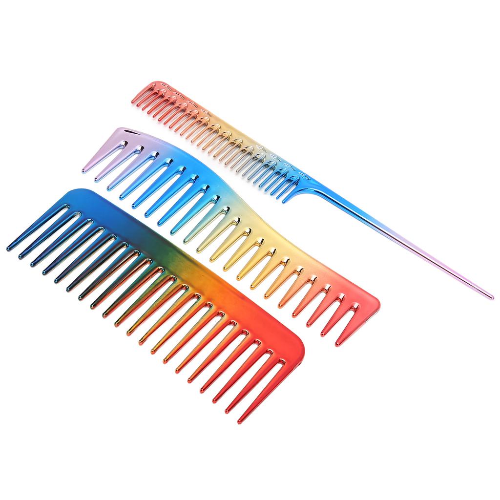 Набор из 3 расчесок для волос, укладка волос с помощью электроплиты для домашнего парикмахера