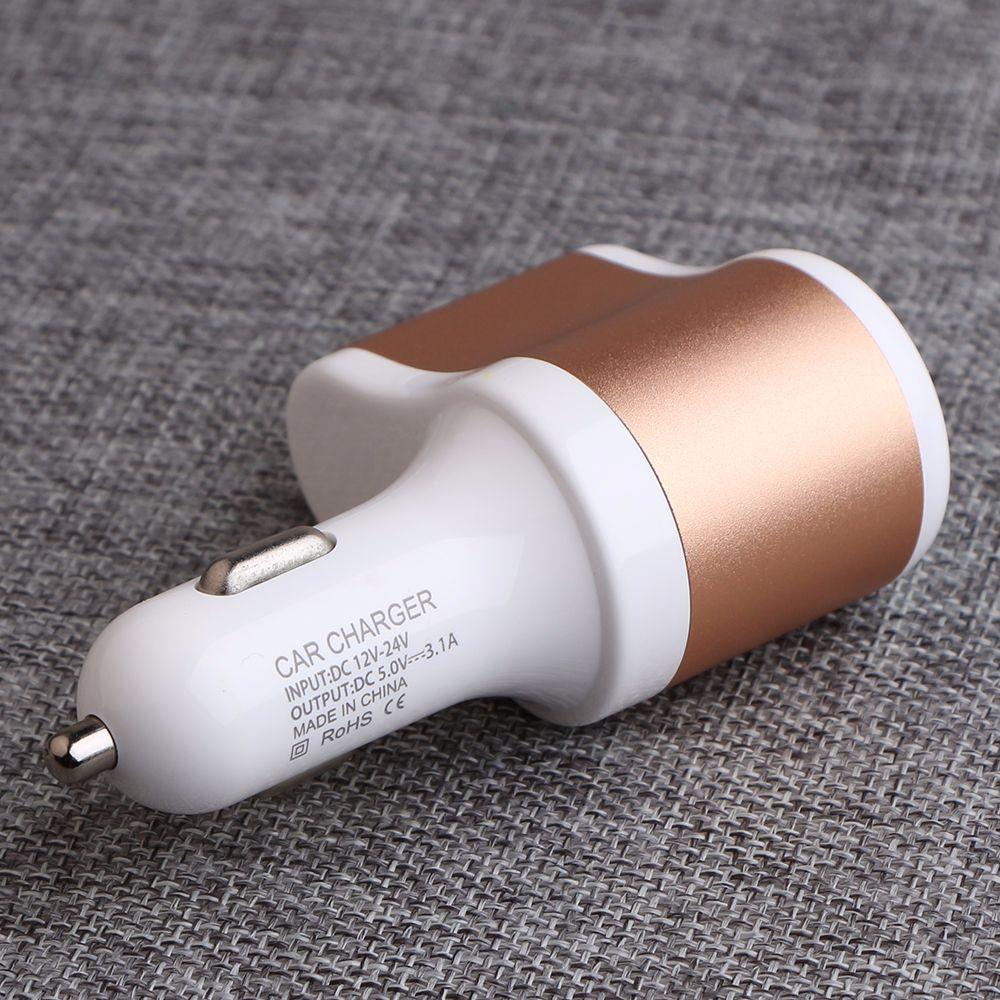 2 Ports 12v24v Usb Car Charger Lighter Socket Splitter Power Adapter Iphone For