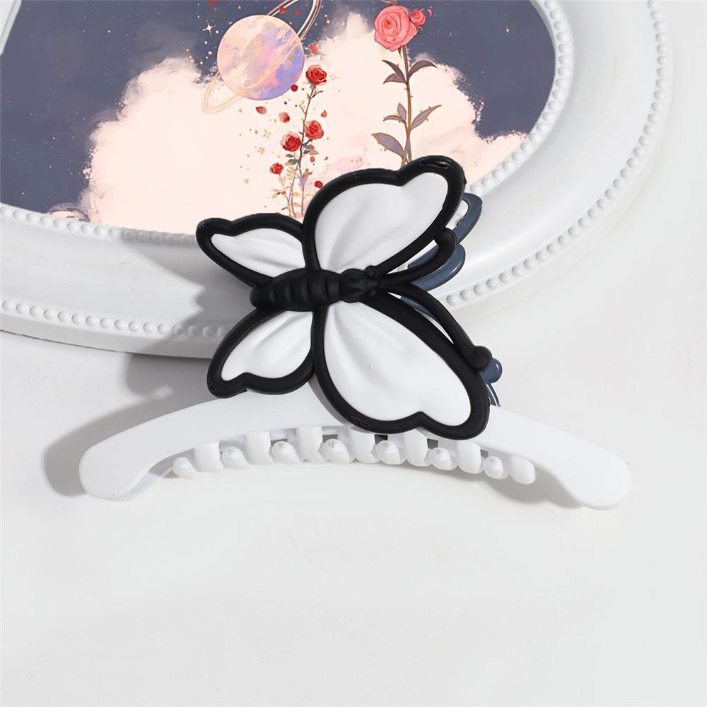 Butterfly Heart Hair Claw Clips Non-Slip Beach Hair Accessories Matte Shark Clips  for Women
