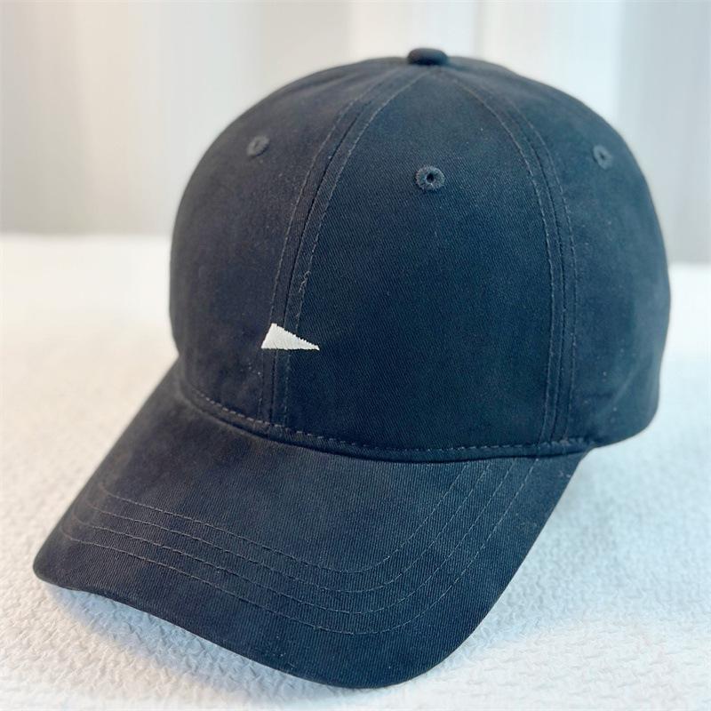 New embroidered inverted triangle baseball cap children spring and summer widened outdoor sunshade cap men's tide