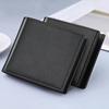 Мужской кошелек из искусственной кожи с держателем для кредитных карт, застежкой-молнией, ультратонкий складной дизайн, деловой подростковый кошелек