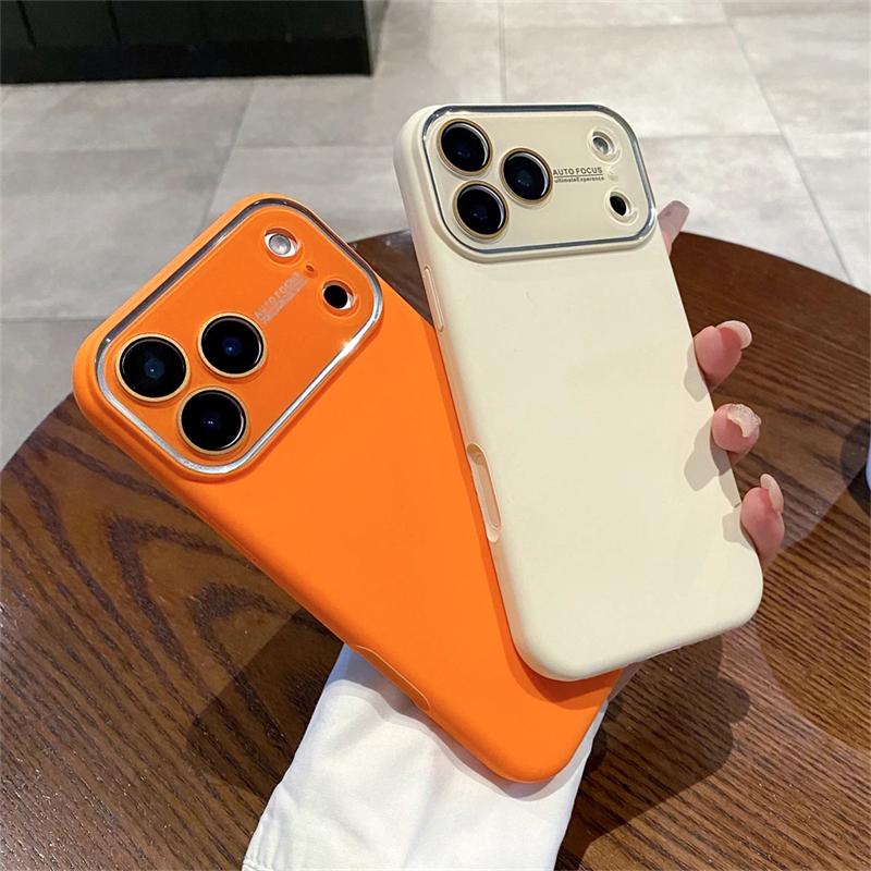 Матовый жидкий силиконовый защитный чехол для iPhone 17, 16, 15 Pro Max, 14 Plus, 13 с большим окном для камеры