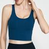 Sports Underwear Breathable Summer Cross Yoga Vest Thin Shoulder Strap Crop Top Solid Color Running Sportswear Women