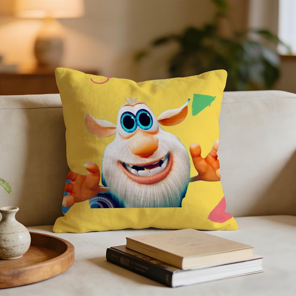 Cute FourbobBooba Cushion Cover Short plush pillowcase for bed sofa carwashable