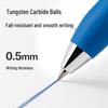 Deli S12 Retractable Gel Pen, 0.5mm, Blue, 12-Pack