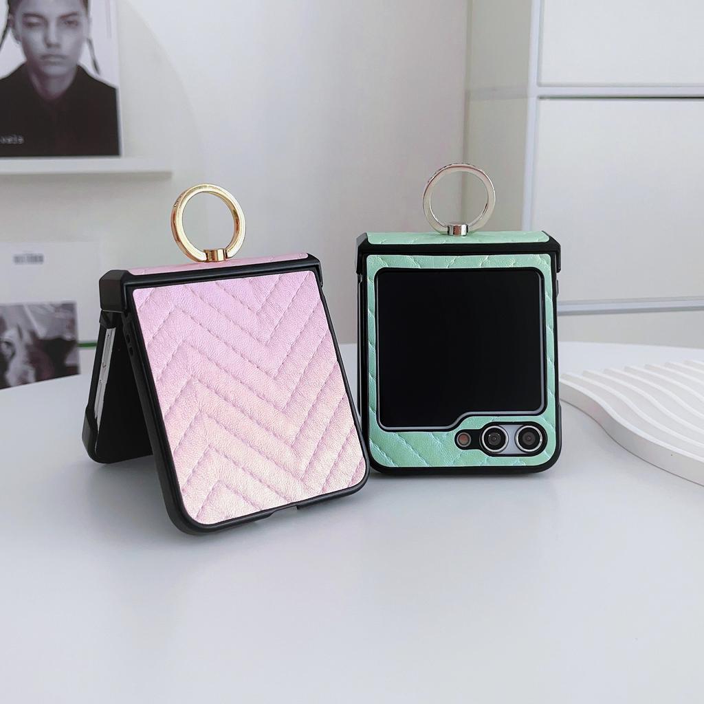 Подходит для чехла на мобильный телефон Samsung Z Flip5 P50 Pocket с бриллиантовым плетеным кольцом, противоударный чехол n2 flip