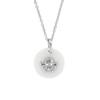 [R4915] - Silver Necklace 'Little Angel' Silver White (rhodium) - 15mm (ceramic)