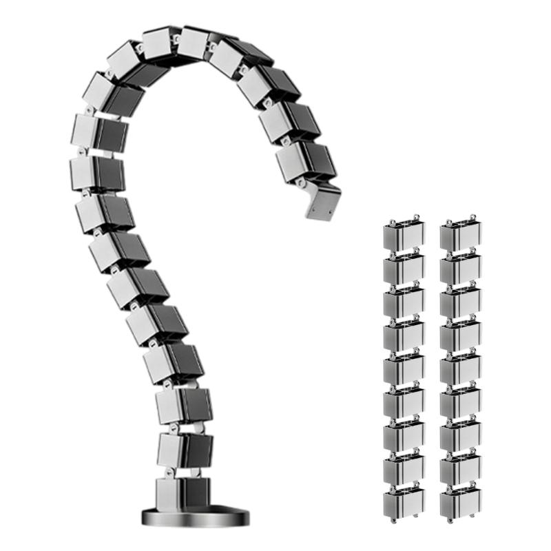 ABS Office Desk Cable Square Tube Wire Management Systems For Neat And Efficient Heat Dissipation