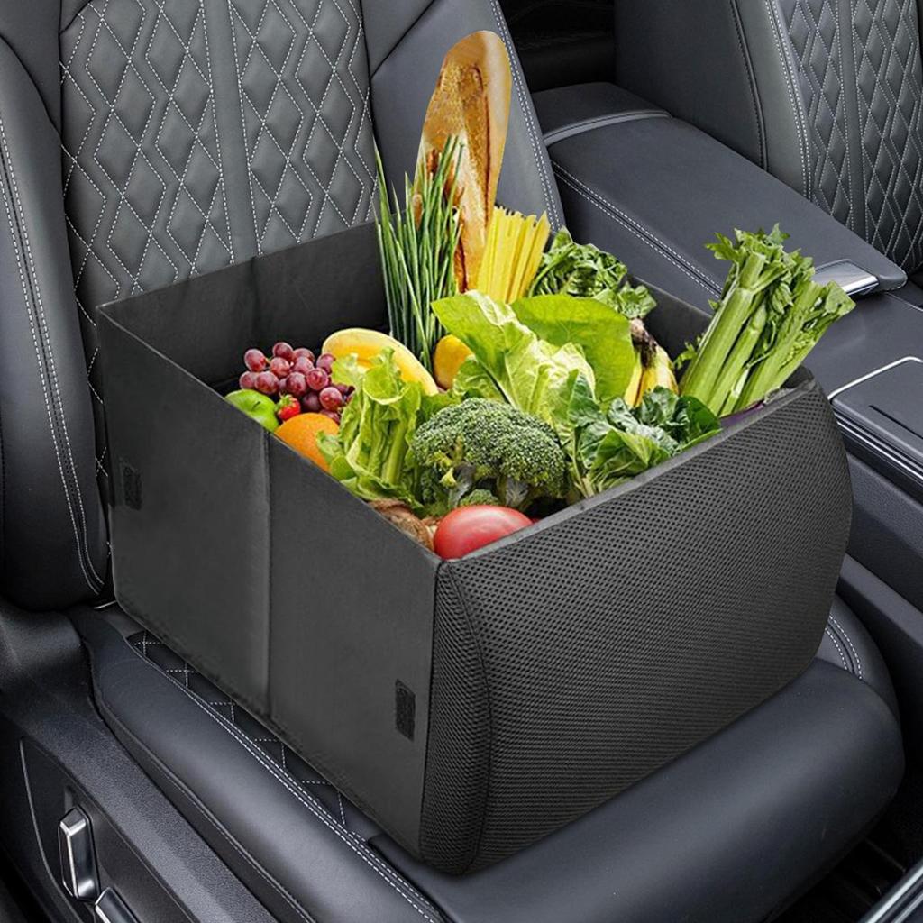 Car Storage Organizer 30L Foldable Lumbar Support Back of Car Organization Storage Box Foldable multifunctional storage box