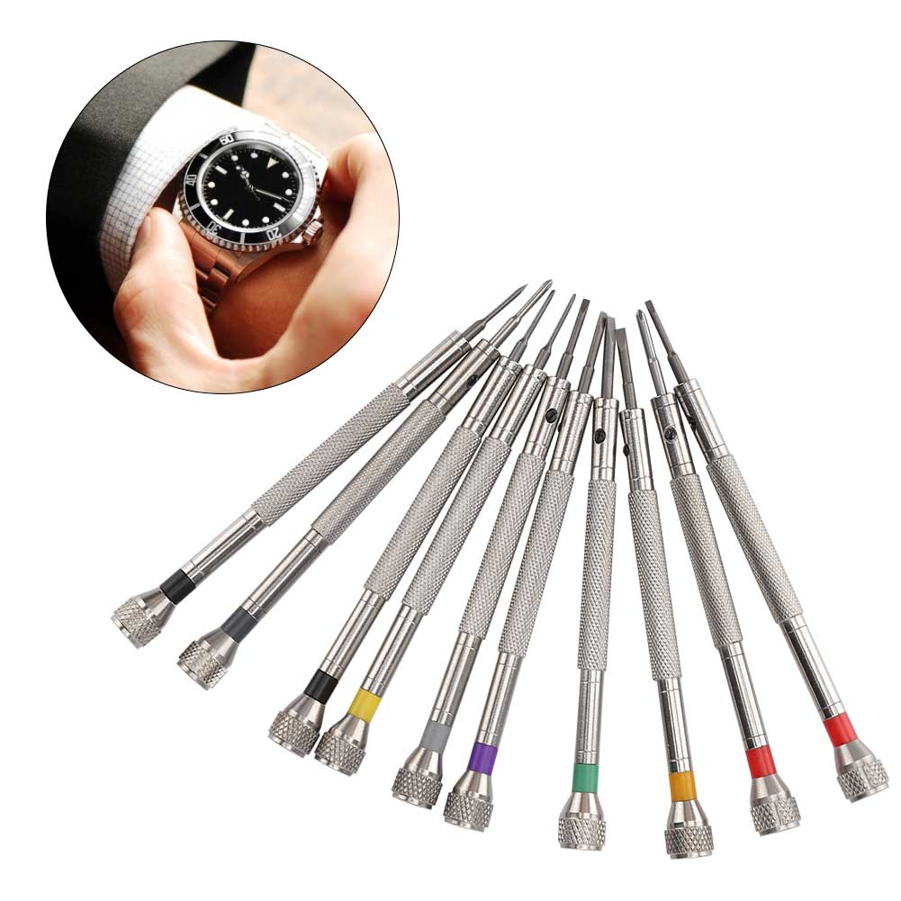 10 шт. отвертка из нержавеющей стали для ремонта часовых стекол отвертка аксессуар инструмент