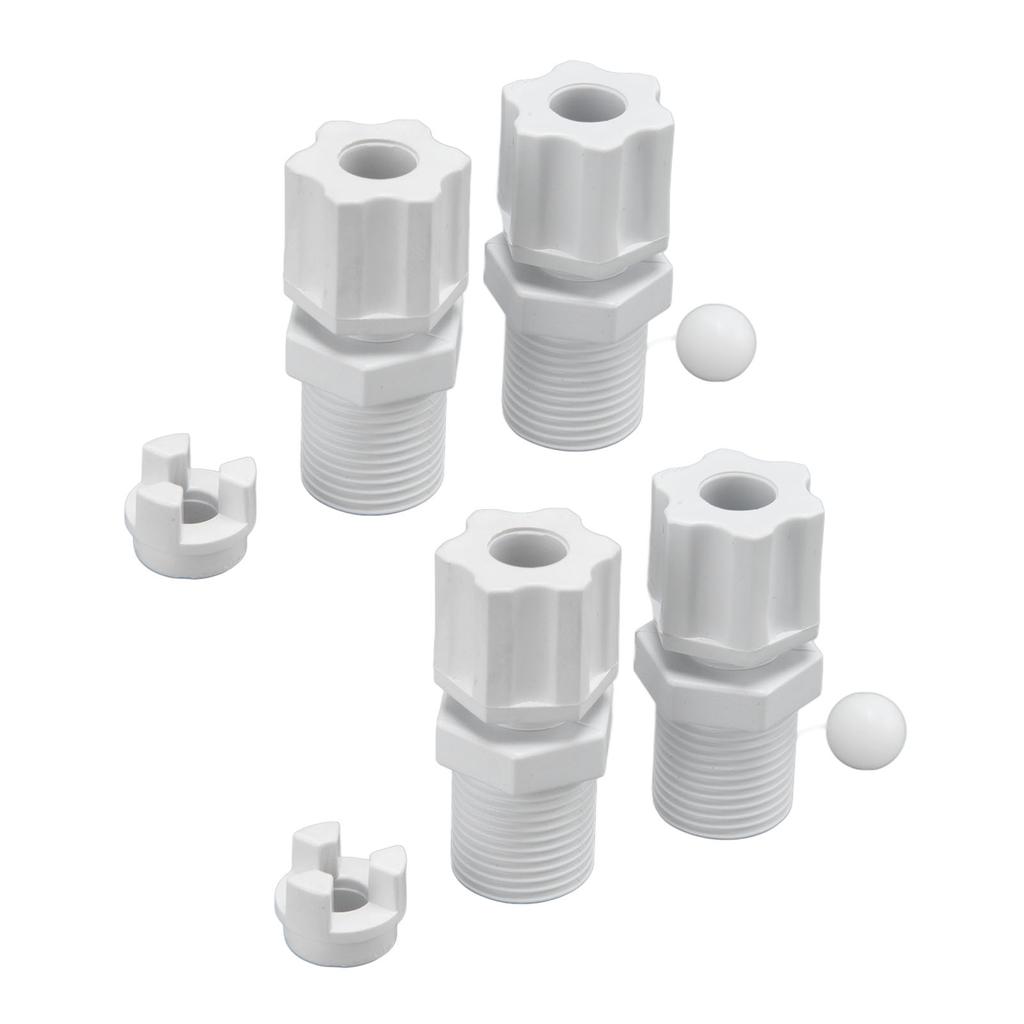 2 Комплекта Обратный клапан Впускной фитинг Адаптер в сборе Аксессуары для чистки бассейна для HAYWARD