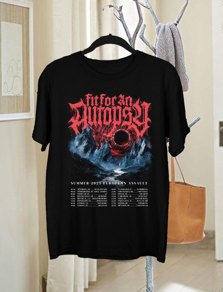 НОВЫЙ Футболка Fit For An Autopsy 2025 Летний тур Все размеры AR1388 Унисекс Футболка